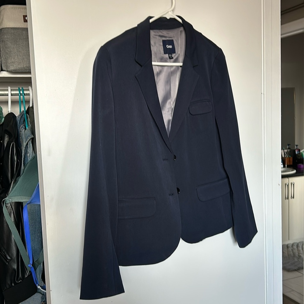Navy Gap structured blazer
